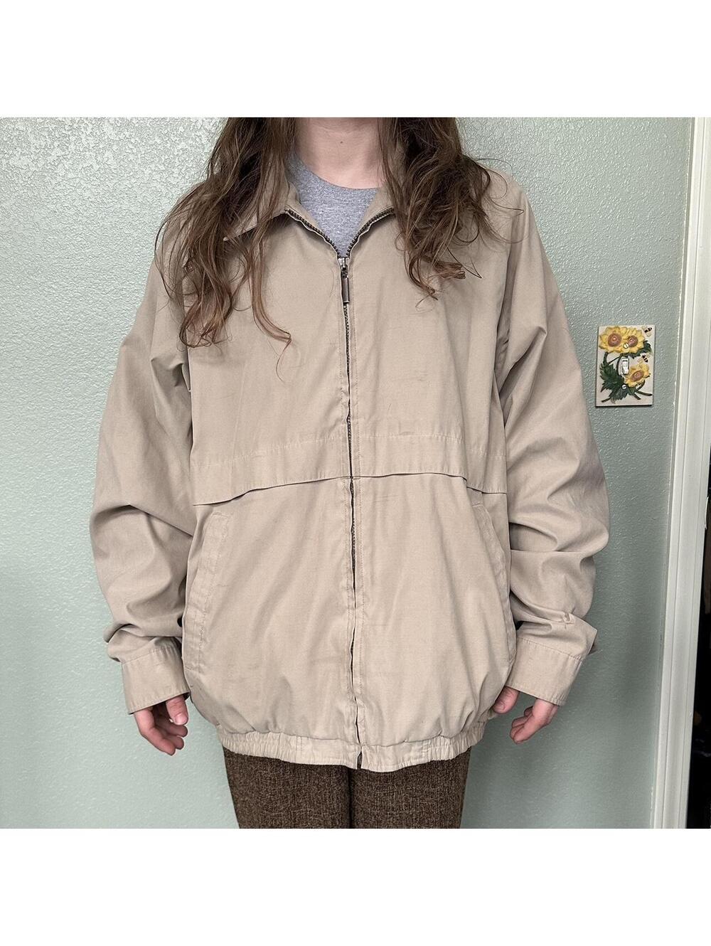 Weatherproof Vintage Beige Windbreaker Jacket XXL